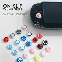 DATA FROG 猫爪操纵杆拇指握把和按钮帽套装适用于 PSVita 1000 2000 控制台控制器保护 - 款式 - 查看 3