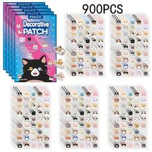 400张/900张可爱猫咪贴纸，防水防汗，适合所有肤质 - 彩色 - 查看 7