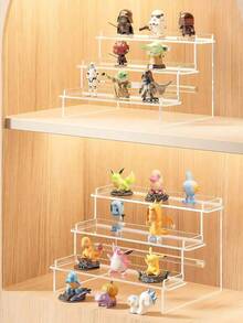 1pc Acrylic Cosmetic Storage Rack, Perfume, Skincare, Cosmetics Staircase Display Rack Multi-Layer Cosmetic Storage Rack, Perfume Display Rack, Cosmetic Beauty Tools Display Rack, Reinforced Thickened Trapezoidal Display Rack, Suitable For Living Room, Bathroom, Bedroom, Home Decoration