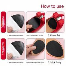 1Pair Sole Anti-Slip Mat Rubber Anti-Wear Anti-Fall High Heel Leather Anti-Slip Patch High Heel Sole Patch