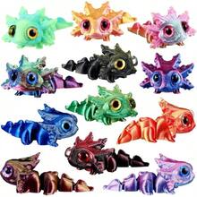 TendenciaHonoson 12 piezas de juguete para la ansiedad impreso en 3D para gatos pequeños, juguete flexible y articulado lindo para aliviar el estrés para mascotas juguetes para jugar y mostrar (5 cm)Calidad premium - Gato - Ver 19