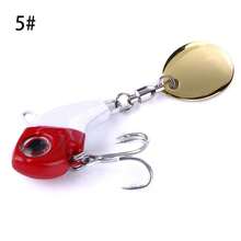 1pc/6pcs Popular Fishing Lures Small Spinner Vibration Long-Distance Metal Rig Bait For Bass, Trout, Perch, 0.317oz/0.459oz Artificial Hard Bait Spoon Lures