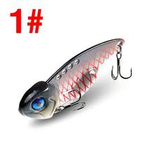 8 pezzi Esche da pesca VIB multicolore per uso esterno, esca artificiale con fori, 7g/10g/15g/20g, adatta per acqua dolce e salata