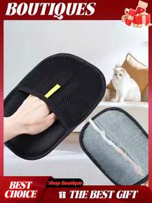 宠物毛发去除手套，3 件静电宠物毛发去除器，高效宠物毛发美容手套，可重复使用的猫狗毛发去除器，适用于沙发、窗帘、地毯 - 彩色 - 查看 12