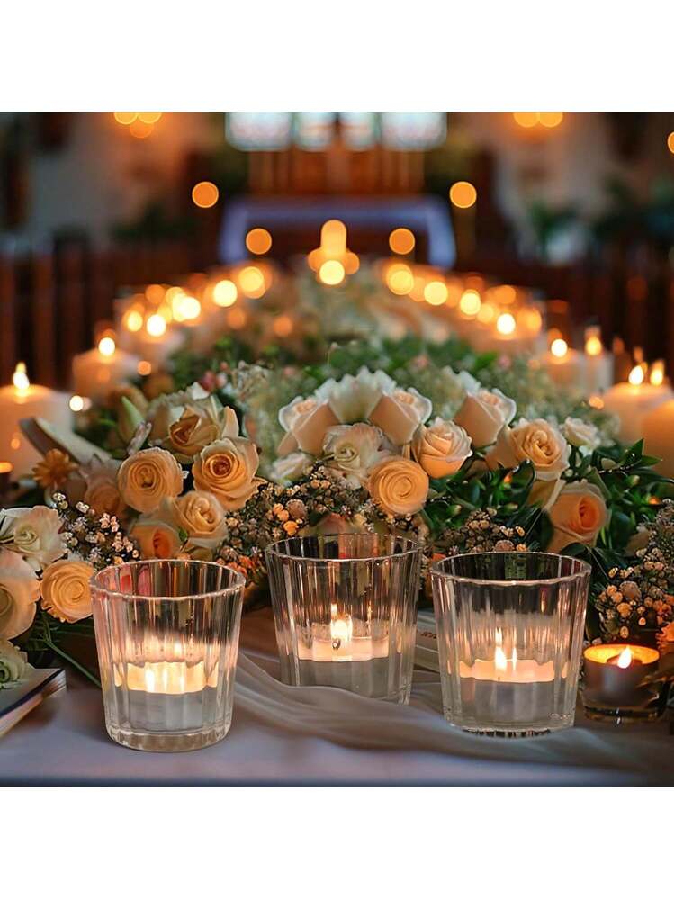Set Di 3 Portacandele In Ferro Oro Antico, Altezze 30.5/35.6/39.4 Cm, Per Candele Coniche Da 1.9 Cm, Decorazione Tavolo