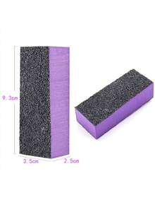 JEARLYU 1 pièce/3 pièces/10 pièces/20 pièces Bloc de polissage pour ongles, grains moyen/fin 100/180 pour finition des ongles en acrylique et vernis gel, kit de polissage professionnel 3 voies pour manucure et pédicure