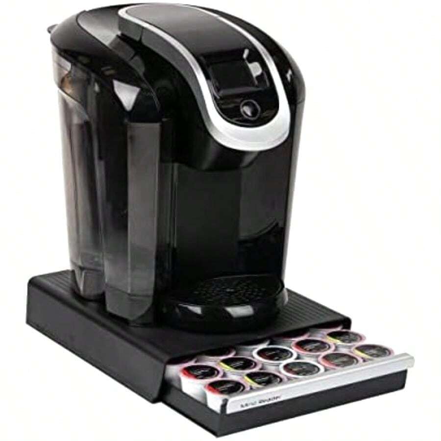 Mind Reader Single Serve Coffee Pod Drawer, 30 Pod Capacity, Countertop Organizer, 10.5"L X 12.75"W X 2.5"H, Black Black 30 Pod Capacity, 10.5"L X 12.75"W X 2.5"H Storage - 預設 - 查看 1