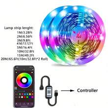 1pc LED Light Strip, Bedroom LED Light, Smart LED Light APP Control, DIY Single-Line Multi-Color, Color Changing LED Light Music Sync, Home Decor For Living Room, Halloween, Christmas, Wedding, Wall Decor, Party, Christmas Perfect Gift - RGB - View 4