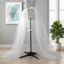 1pc Tulle Skirt, New Arrival European & American Style, Tie-Waist Long Tail Skirt, Black/White/ Red/Purple/Rose Red/Suitable For Prom, Halloween Cosplay Party Costumes, Valentine's Day, Autumn Women's Clothing