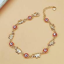 Fashionable Bohemian Style Evil Eye And Pictographic Bracelet - A Multifunctional Copper Fashion Accessory Suitable For Women, The Perfect Gift For Christmas - CS0655 - 查看 7