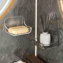 Wandmontierter Seifenhalter mit Saugnapf, kreativer Abtropfhalter für Badezimmer & Toilette - Verschiedenfarbig - Übersicht 11