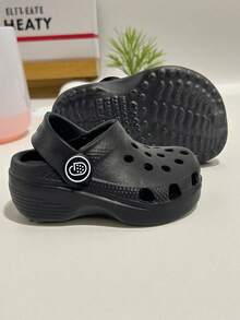 CLOGGS F.W. Sandalias Clogg Tipo zueco con cinta de ajuste al talón para Bebé Cómodas Antideslizantes playa o baño - Negro - Ver 5