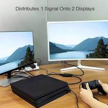 HDMI Splitter 1 In 2 Out. HDMI Splitter 1 In 3 Out.HDMI Splitter 1 In 4 Out.4K HDMI Splitter 1X4 Mirror Screen, USB Power Splitter 1 Input 4 Output Support 4KX2K, 1080P@60Hz, 3D, HDR, 1 Source To 4 HDMI Displays - HD 1X2 - View 10