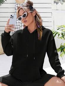 Christmas Women's Graphic Print Hoodie - Autumn And Winter Casual Drawstring Hoodie, Christmas Clothing, Merry Christmas