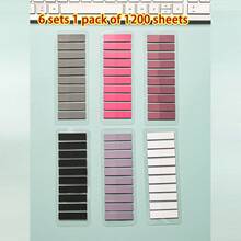 32 Packs (6400 Sheets) / 23 Packs (4600 Sheets) / 14 Packs (2800 Sheets) / 10 Packs (2000 Sheets) 7 Packs (1400 Sheets) / 6 Packs (1200 Sheets) Semi-Transparent PET Sticky Notes, Index Stickers, Indicator Stickers, Solid Color Attractive Index Stickers, Student & Office Supplies - Multicolor - View 9