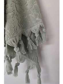 100% Cotton Hand Towel 50x90 Cm | Soft, Stylish, And Durable | Everyday Use | MADE IN TURKEY - Green - View 3