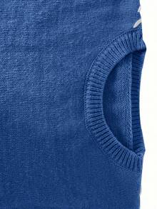 Suéter informal de talla grande de un solo color, estilo minimalista para uso diario, para invierno