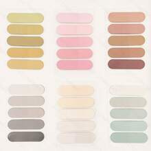 100张透明便签自粘书签注释阅读书透明标签卡哇伊可爱文具 - 彩色 - 查看 5