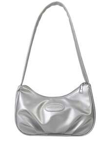 2025新款小众质感女士手提包夏季单肩斜挎包高品质褶皱新月腋下包