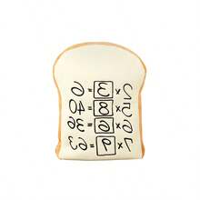 Miniso Doraemon Series Memory Bread Leisure Blanket, Featuring A Classic Bread Shape With Interesting Formula Prints, Soft And Comfortable, It Is Both A Pillow And A Quilt (1 PC) - Multicolor - View 9