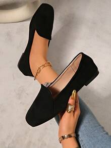 2025 Jesienne damskie płaskie buty wsuwane z kwadratowym noskiem i miękką podeszwą, modne uniwersalne mokasyny, codzienne płaskie buty w stylu retro w stylu amerykańskim, eleganckie buty do biura w kolorze czarnym, brązowym, zamszowe, wygodne buty typu Mary Jane do noszenia na zewnątrz, odpowiednie na co dzień, na plażę, na imprezę, do pracy i na każdą porę roku