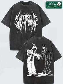 [Soft & Comfortable] Kendim Sectim Ghostmane Halloween-Themed Hoodie | Soft & Comfortable Cotton Blend | Casual & Stylish Graphic Print | For Men And Women | Perfect For Couples, Commuting, Sports, And Outdoor Wear