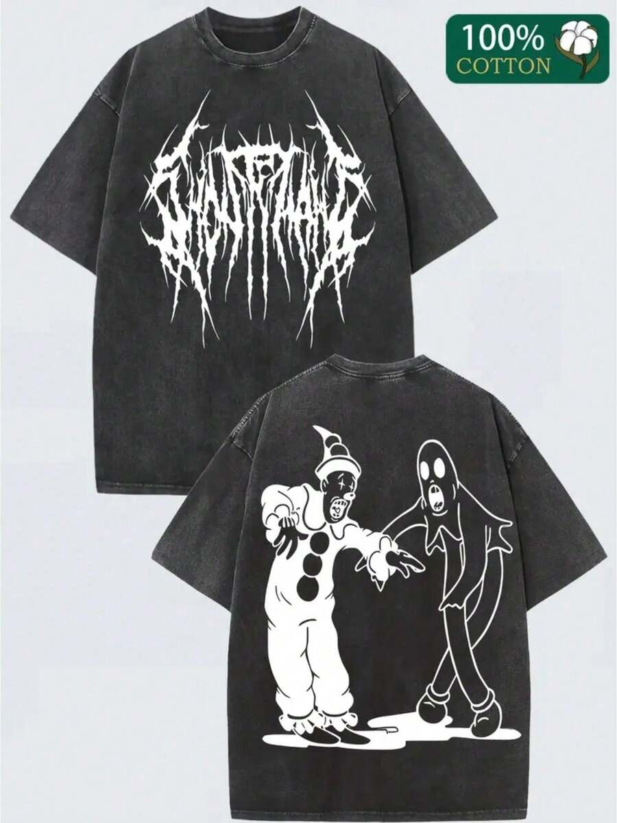 [Soft & Comfortable] Kendim Sectim Ghostmane Halloween-Themed Hoodie | Soft & Comfortable Cotton Blend | Casual & Stylish Graphic Print | For Men And Women | Perfect For Couples, Commuting, Sports, And Outdoor Wear