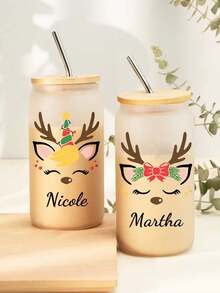 个性化亚克力吸管杯，理想的婚礼新娘礼物、生日和节日礼物 - 多色 - 查看 10