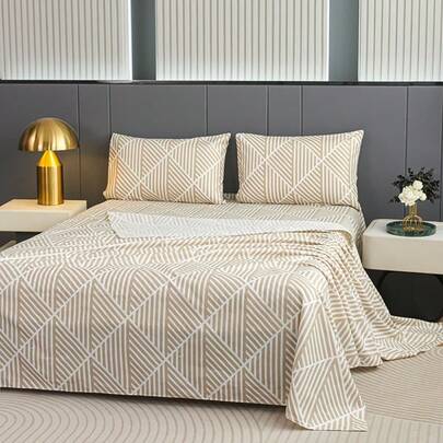 Juego de ropa de cama de tamaño grande (3 o 4 piezas): sábana con estampado de flores pequeñas, funda protectora de colchón, resistente a arrugas y pelusa, apta para todas las estaciones Análisis detallado de términos clave y contexto