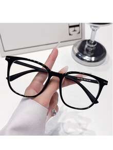 1 par de montura de gafas casuales unisex, de material de policarbonato, de moda para todas las estaciones