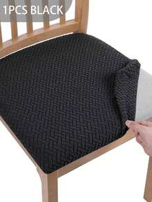 1/4 件椅子坐垫套，加厚弹力防尘防水四季通用，适用于餐厅、客厅、卧室椅子座椅保护套 - 彩色 - 查看 12