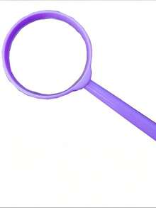 1 件彩色手持式 60 厘米放大镜，高清高倍学生专用阅读放大镜，便携且材质