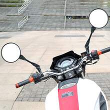 Espejo retrovisor de motocicleta - Diseño ajustable y plegable de 360°, Espejo redondo retrovisor lateral de para motocicletas, Espejos de bicicleta