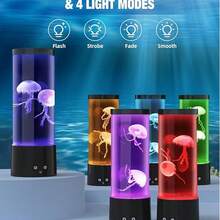 TYUTE 1PC LED Dream Jellyfish Light, 7-Color Jellyfish Design, Vivid And Lifelike, Fish Tank Inspiration Light Creating A Relaxing Atmosphere, Dynamic Color-Changing LED Lighting, Indoor Ocean Light Suitable For Bedroom, Living Room And Table Decoration, Christmas, Halloween, Easter, Birthday Gift, Perfect Gift - 多色光 - 查看 4