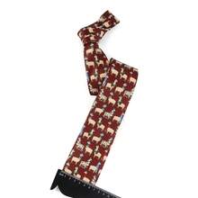 ZONFAZ 1 件男士圣诞元素缎面领带，雪花、圣诞老人、长袜、礼物图案，柔软亲肤 2.75 英寸领带，圣诞礼物和服装的最佳选择 - 彩色 - 查看 6