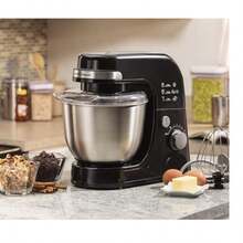 Batidora pedestal Hamilton Beach 63390 siete velocidades negra incluye tres accesorios batir profesional cocina repostería hogar - Tipo de Enchufe A USA (110-127V) - Ver 2