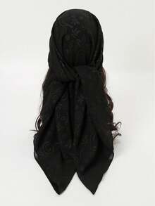 1 件花卉印花头巾优雅时尚头巾用于装饰头巾、发带、头带非常适合装扮您的女巫