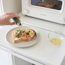 Kitchen Countertop Microwave Oven Organizer Stand With Pull-Out Shelf