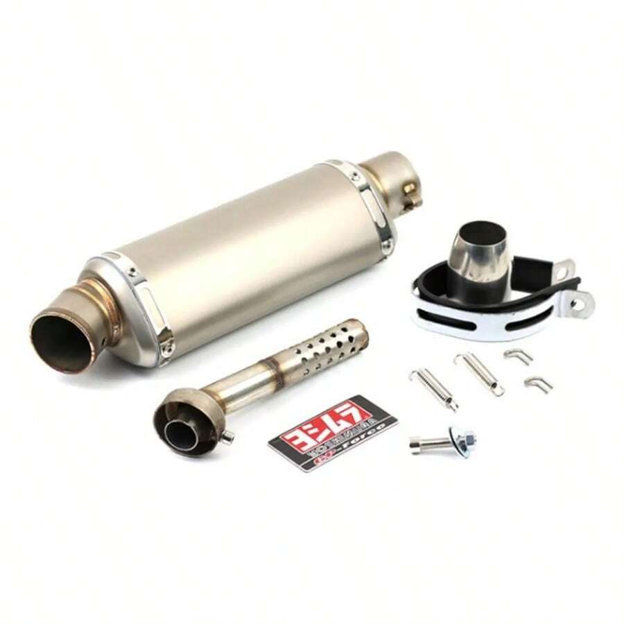 Escape Silenciador Para Moto Universal 370mm 51mm Titanio - por defecto - Ver 1