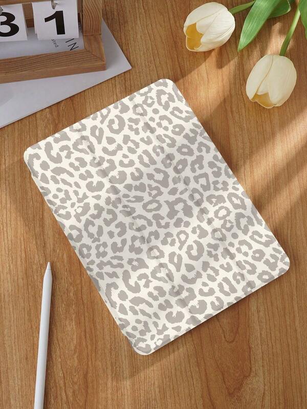 Leopard Print Tablet Case, Compatible With IPad 9.7/10.2/10.5/10.9/12.9/Pro 11, 10th Generation, Compatible With Samsung Galaxy Tab S6 Lite 10.4-Inch, Compatible With Kindle Paperwhite 12th Gen 2024, Kindle (11th Generation) 2022 Release, Soft Fall Protection, Smart Stand/Auto Wake/Sleep