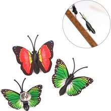 20/30 peças de alfinetes de plástico em formato de borboleta, tachinhas de animais de cores aleatórias, alfinetes decorativos criativos para quadro de fotos, quadro de cortiça, exibição de fotos faça você mesmo