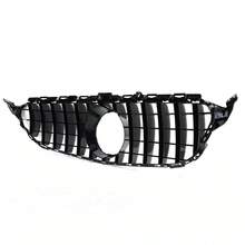 Front Hood Bumper Grill, Auto Front Hood Grill Grills, Front Bumper Center Grill kompatibel für W205 C205 C CLASS 2015-2018 GT GTR - Für W205 C205 C-KLASSE 2015–2018 - Übersicht 3