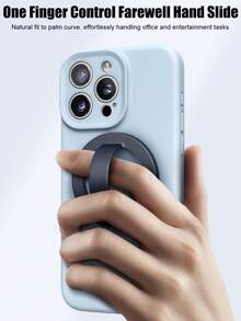 创意硅胶磁性手机支架，液态硅胶磁性指环握把，磁性手机支架，强力磁性指环握把防摔防滑兼容 、Android 手机，生日、家人、朋友礼物手机指环支架手机握把 - 彩色 - 查看 6