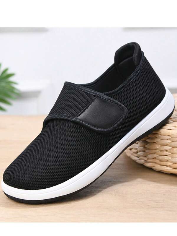 Novos calçados especializados para pés inchados, calçados para reabilitação de edema nos pés com abertura ampla ajustável, calçados elevados, leves, respiráveis e confortáveis para caminhada