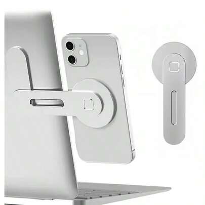 Universal Laptop Side Phone Holder, Tablet & Phone Desktop Stand, Minimalist High-End Magnetic Phone Holder, Suitable For All Phone Models, Tablets, Laptops. Perfect Gift For Christmas, Halloween.