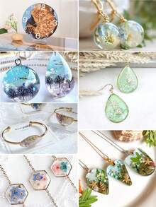 100ml/200ml/300ml/400ml/500ml UV 树脂，透明 - 快速固化，无味，低粘度和硬质类型，UV 树脂适用于 DIY 珠宝制作、铸造和涂层工艺品