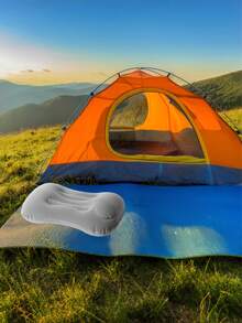 Almohada de siesta portátil para viajes, almohada de apoyo lumbar, almohada de cuello de rebote lento, accesorio para el descanso en la oficina, almohada cervical para viajes en avión, desmontable y lavable a máquina, con bolsa de almacenamiento, artículos esenciales de viaje para el apoyo cervical, accesorios de viaje, vacaciones, verano, regreso a la escuela