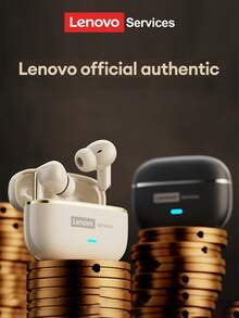 Lenovo LE208 Minimalist Business Bluetooth Earphones, Bluetooth 6.0 Instant Pairing, Low Latency, HIFI Sound Quality, ENC Smart Noise Cancellation, Long Battery Life, Wireless Earbuds For Sports, Business, Study, Compatible With Smartphones & Computers, Essential For Christmas, Holidays, Autumn/Winter, Camping, Vacation