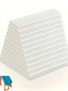 100pcs High-Temperature Resistant White/Clear Glue Sticks, 7mm Diameter DIY Hot Melt Glue Sticks, Essential For Daily Home Use, Holiday DIY Decoration Crafts Fixing, Multi-Purpose Adhesive