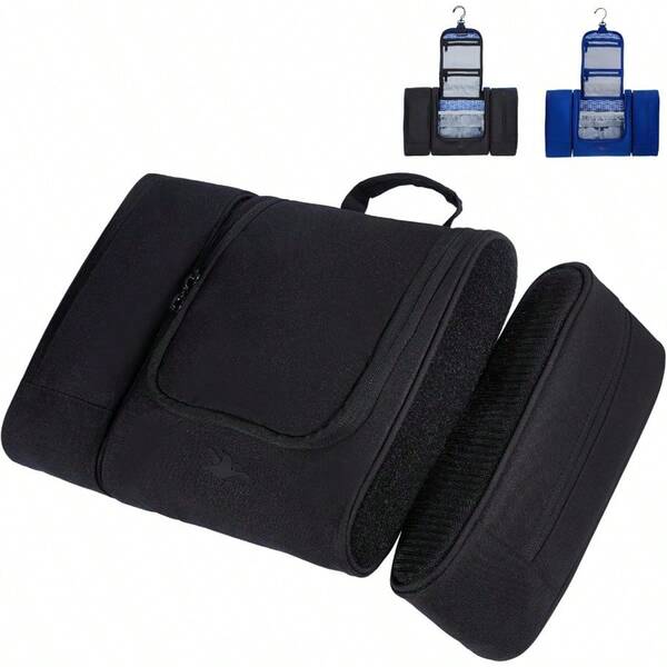 CZ Travel Toiletry Bag For Women And Men Hanging Cosmetic Travel Bag W 3 Detachable Organizer Durable Hygiene Bag Hanging Toiletry Bag Men Or Makeup Case For Skincare Black 130